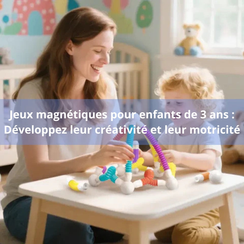 Jeu Construction Magnétique 120 Pièces – Blocs Aimantés Educatif Enfants 3-7 Ans Condis