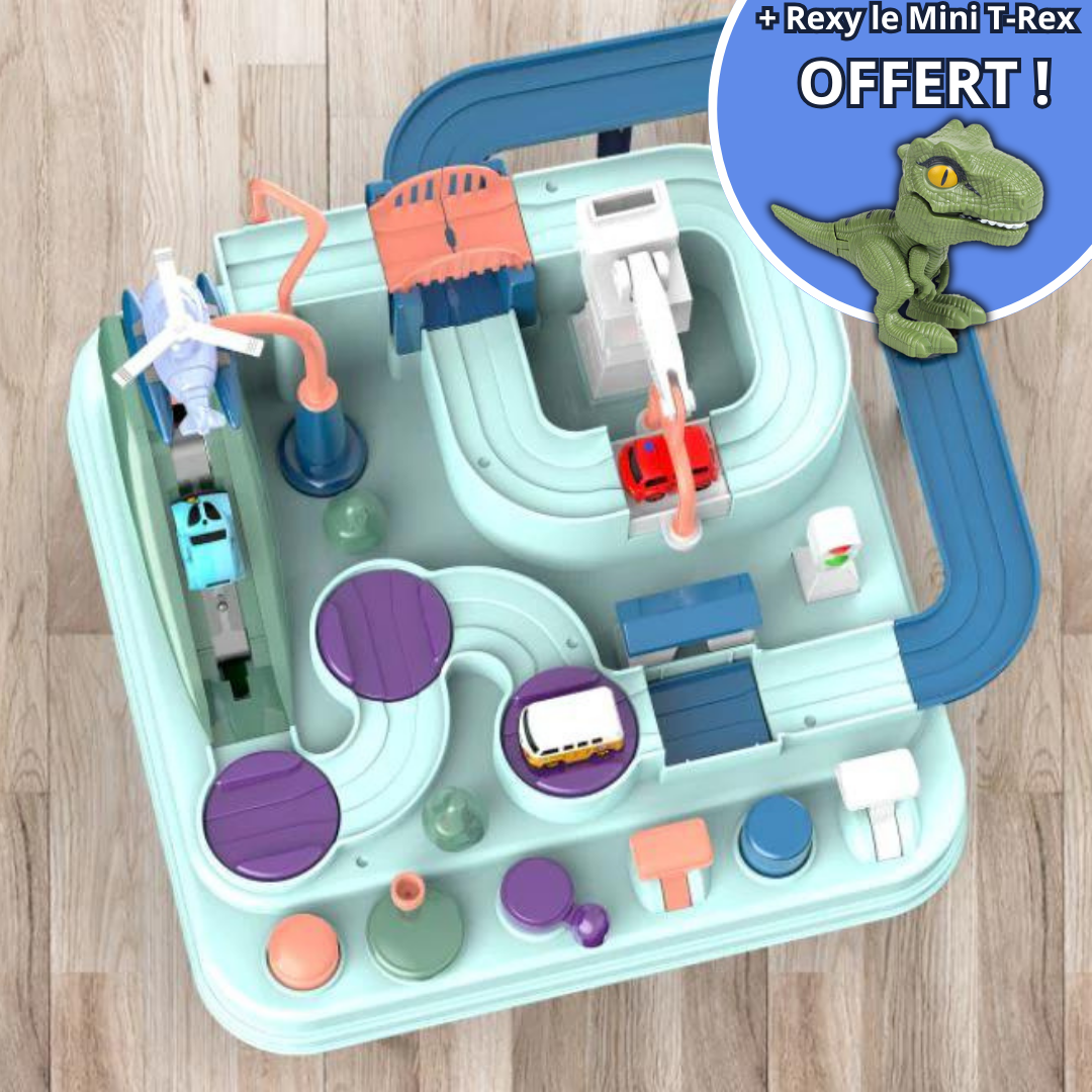 Circuit voiture enfant BabyCars vert