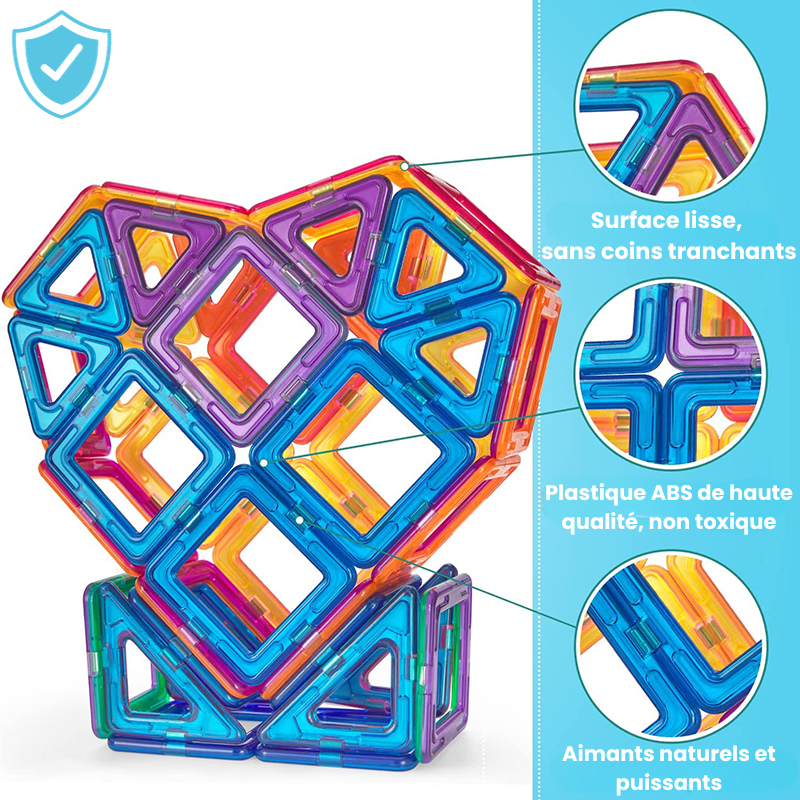 Jeu de construction magnétique sécurité