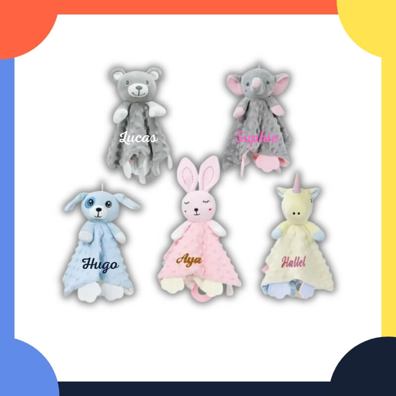 Doudou personnalisé et Multi-sensoriel variant