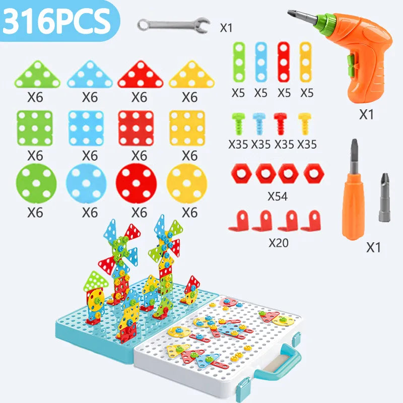 jeux de construction monptikit 316 pcs