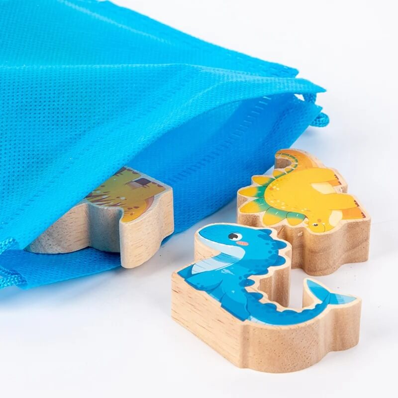 jeu de construction en bois dinobalance sachet