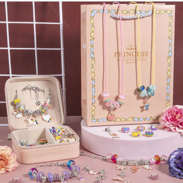 MonPti'Coffret™ | Kit de Création de Bijoux pour Petites Filles