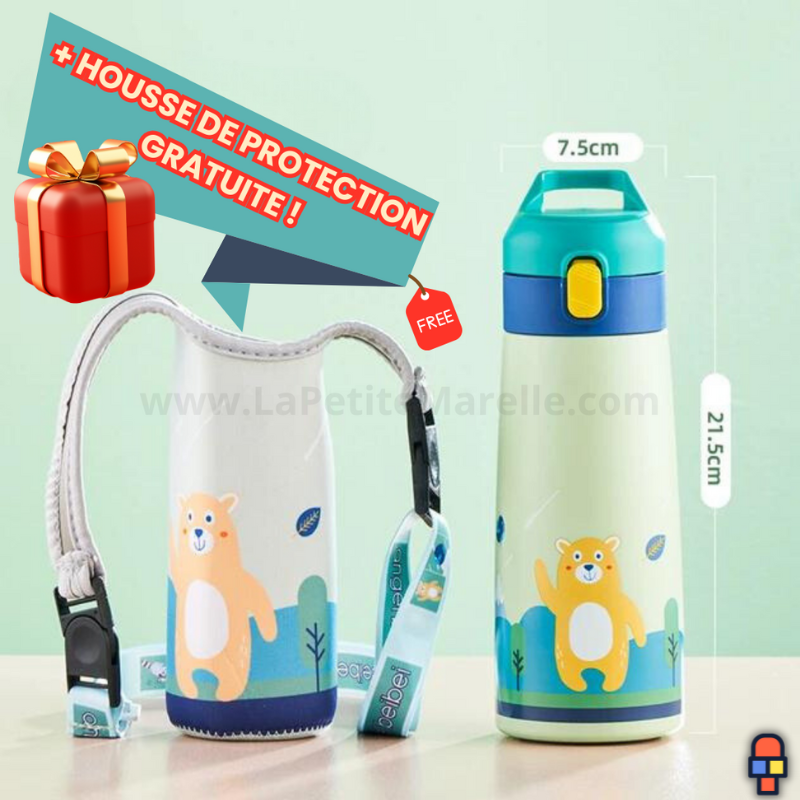 Gourdix™ | Gourde Isotherme en acier inoxydable pour enfants
