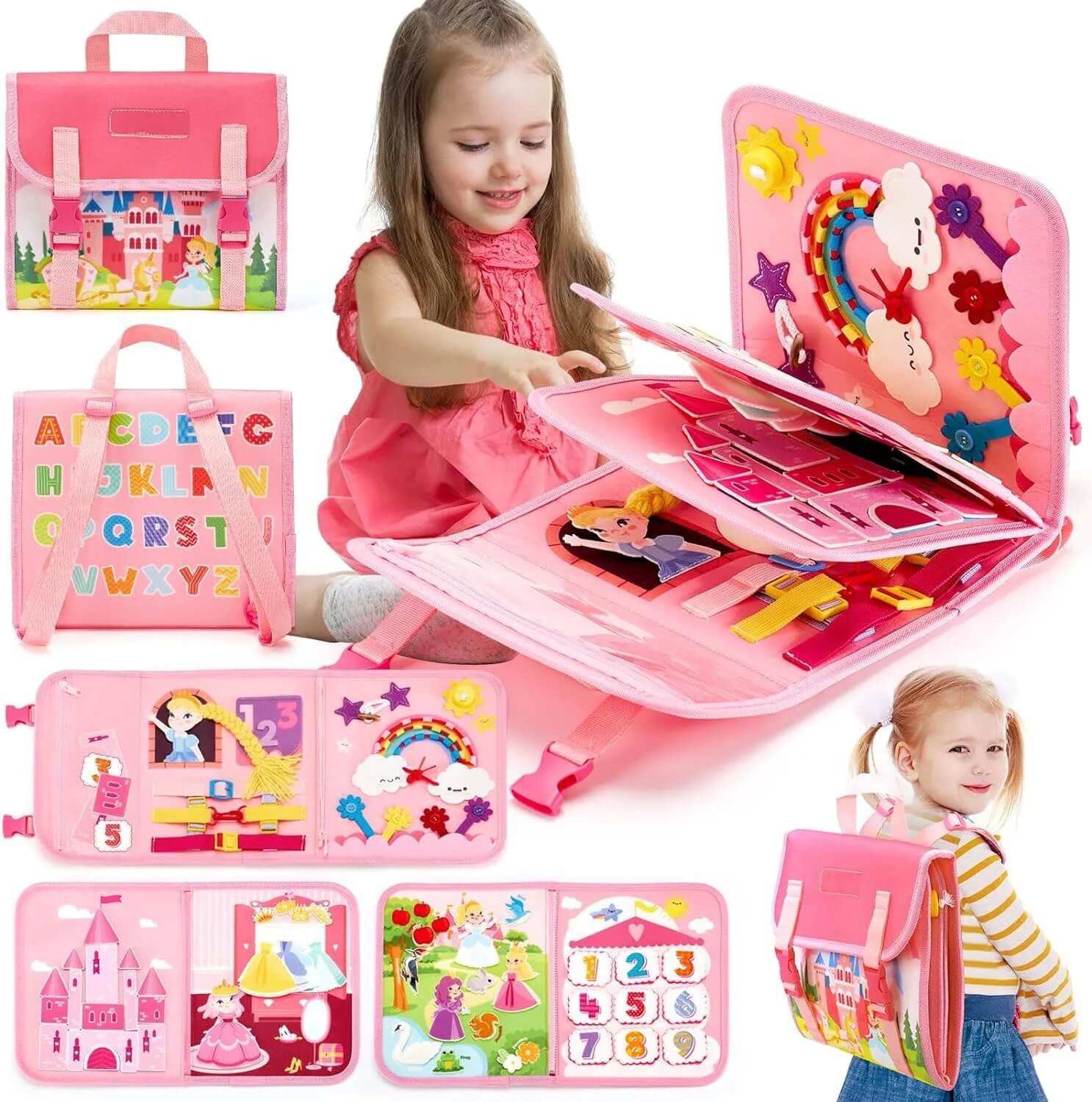 busy board montessori Cartable fille