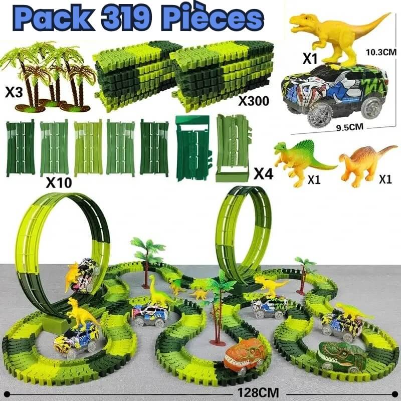 circuit voiture enfant JurassicCars 319pcs
