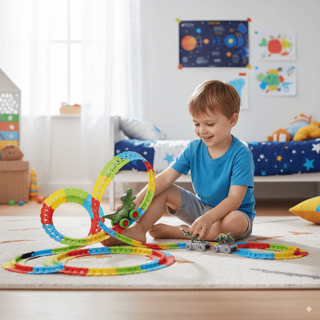 circuit voiture enfant dinospeed enfant