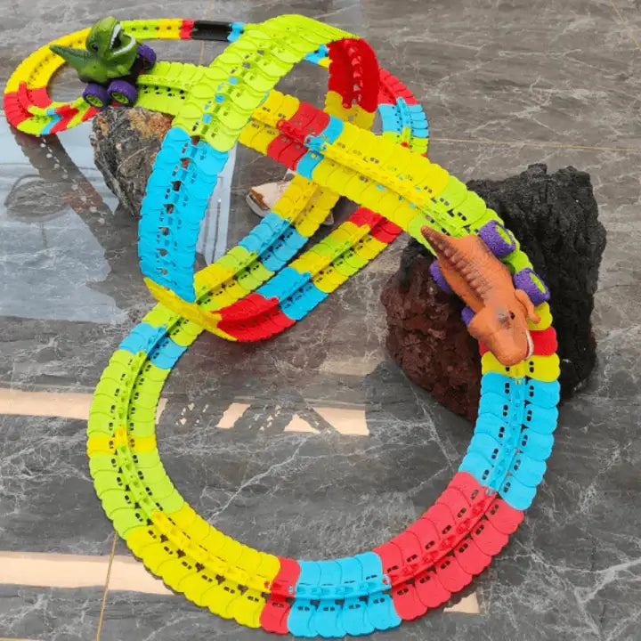 circuit voiture enfant dinospeed pente