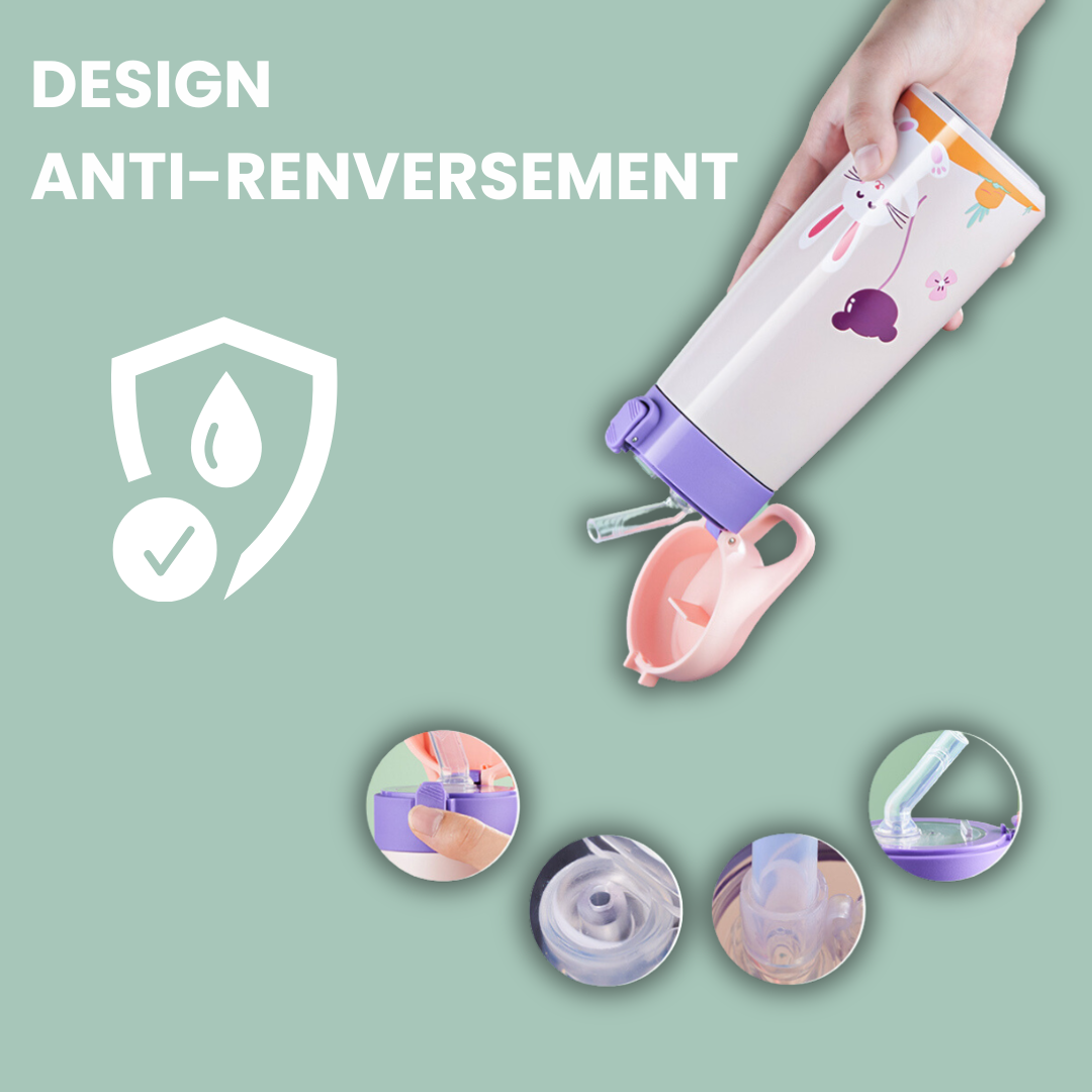 Gourdix™ | Gourde Isotherme en acier inoxydable pour enfants