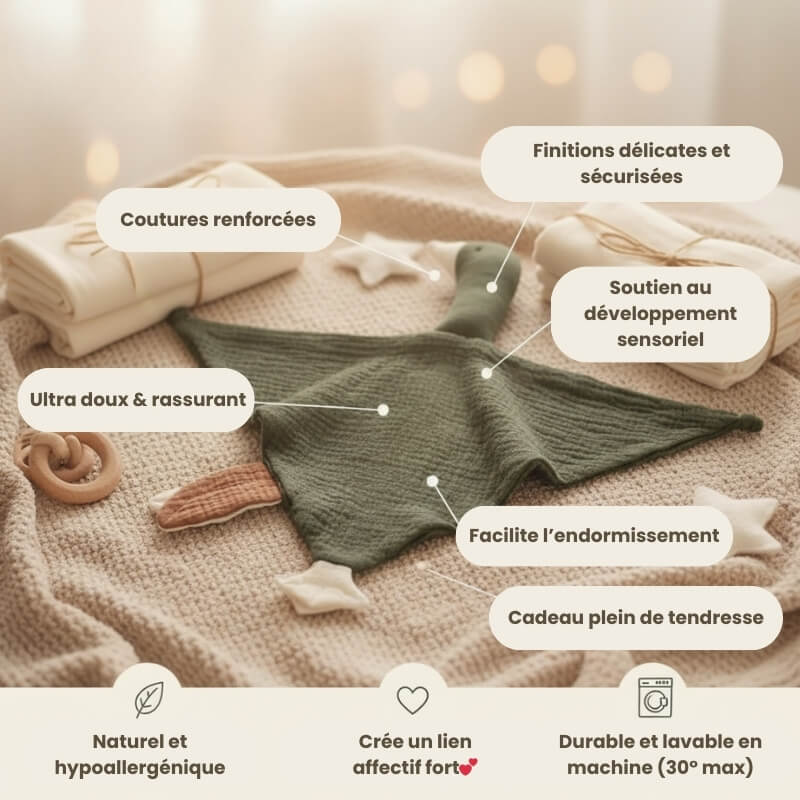 doudou bébé fille oie benefice