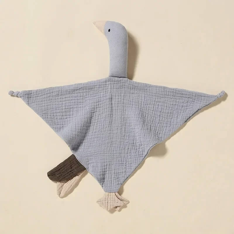 doudou bébé fille oie gris