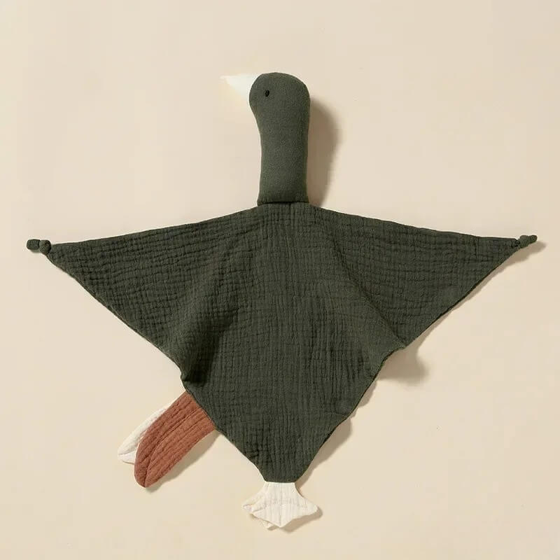 doudou bébé fille oie vert