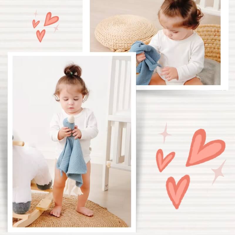 doudou bébé fille oie olympe love