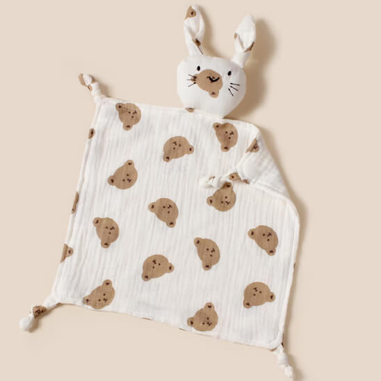 doudou bebe lapin plat ourson