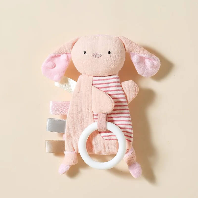 doudou bebe mordidou cochon rose