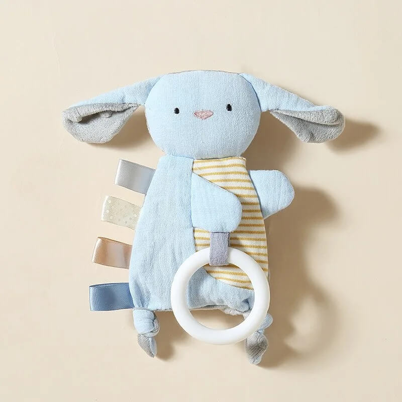 doudou bebe mordidou lapin bleu