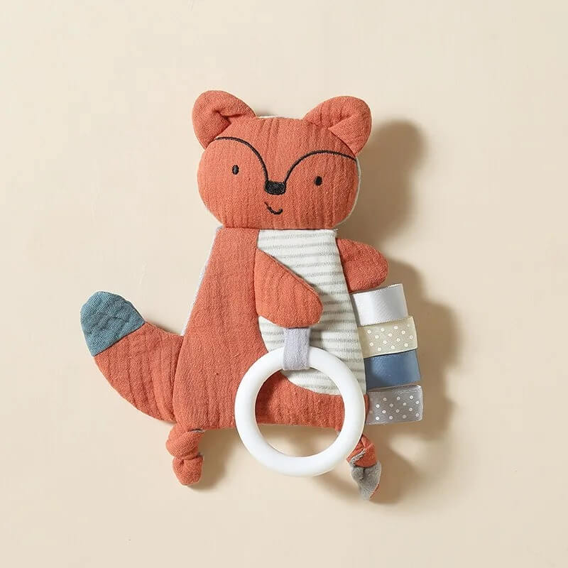 doudou bebe mordidou renard rouge