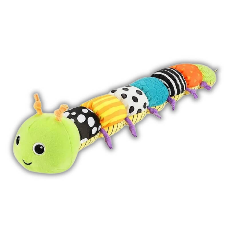 doudou bébé multi sensoriel animaux chenille