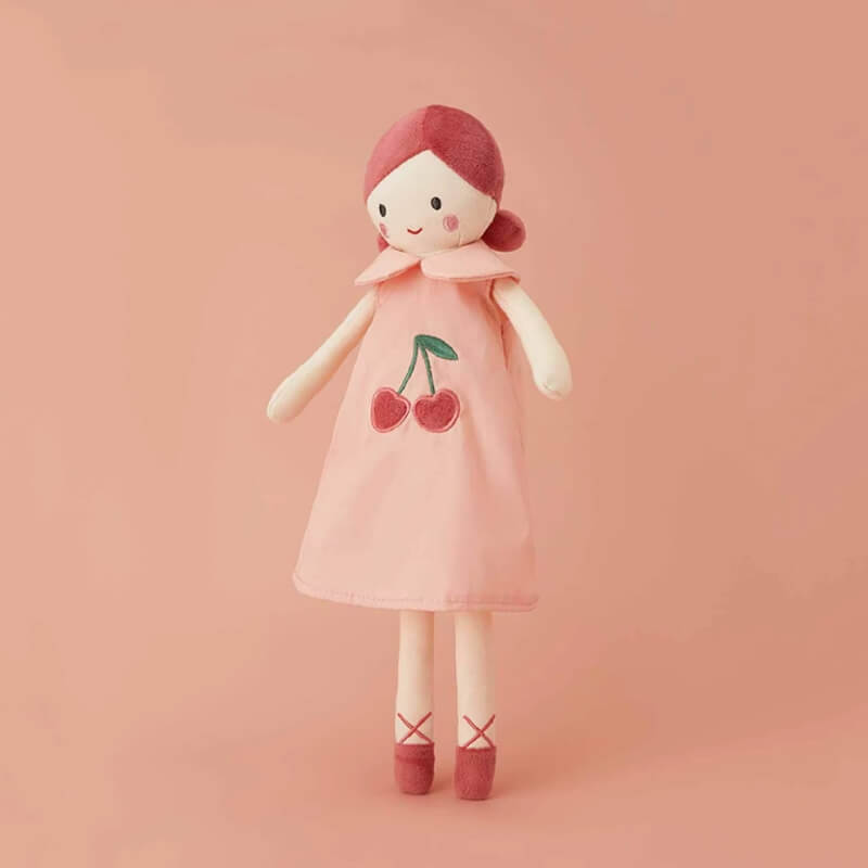 doudou bébé fille nordique fille cerise