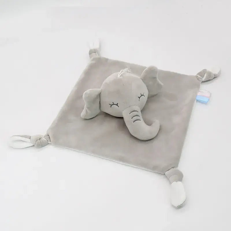 doudou bebe petit elephant plat