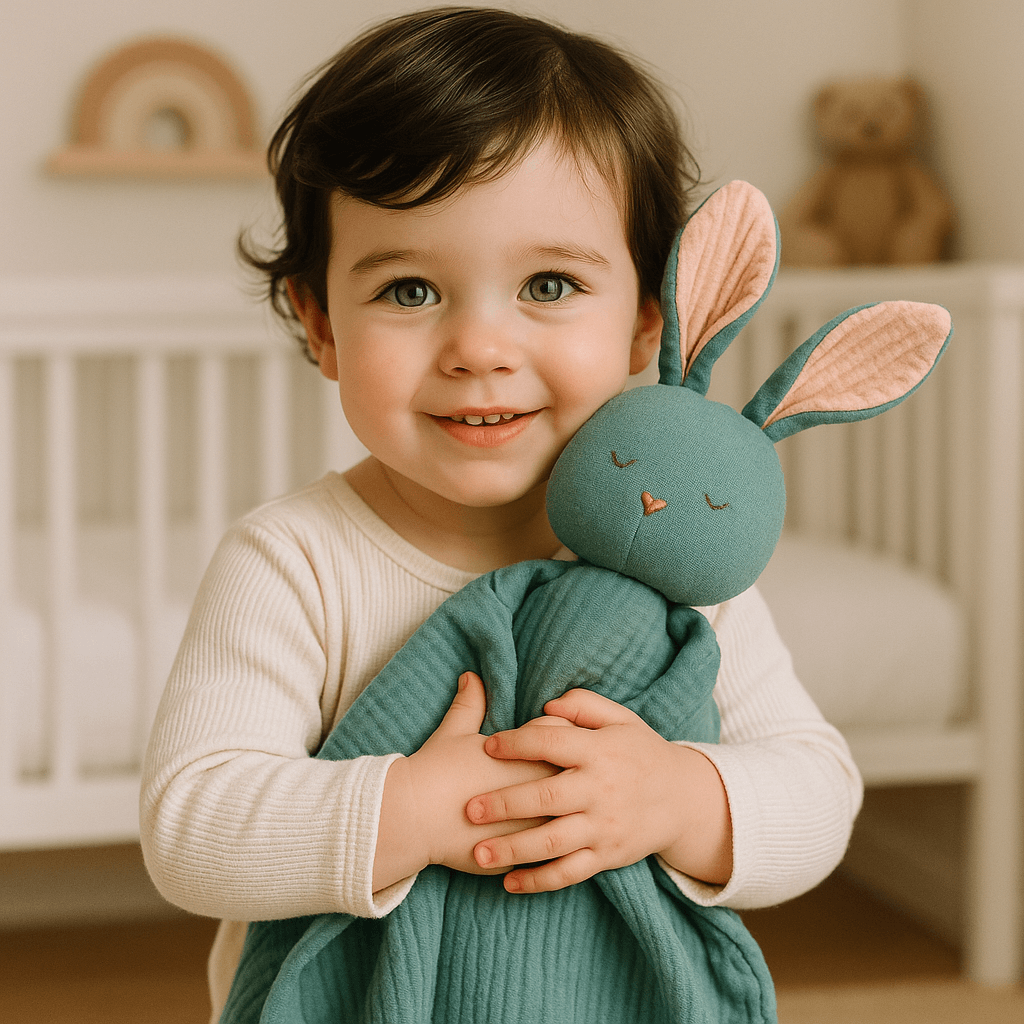 doudou lapin love avec bébé mignon