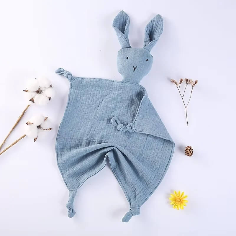 doudou lapin bleu