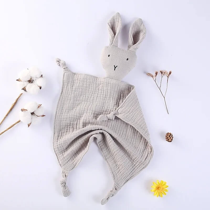 doudou lapin gris