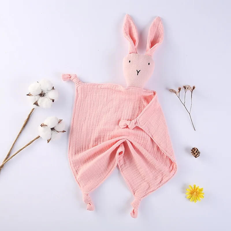 doudou lapin rose clair
