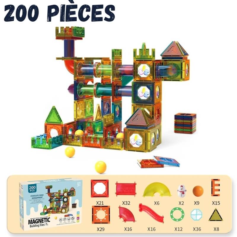 jeu construction magnétique bille 200pcs