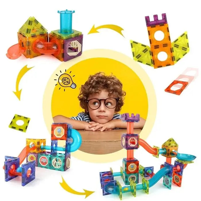 jeu construction magnétique bille enfant