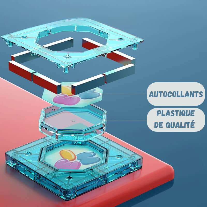jeu construction magnétique bille stickers