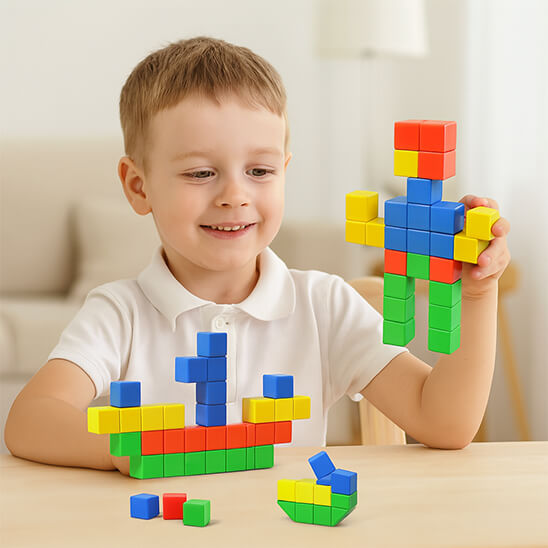 Jeu construction magnétique Cubique enfant