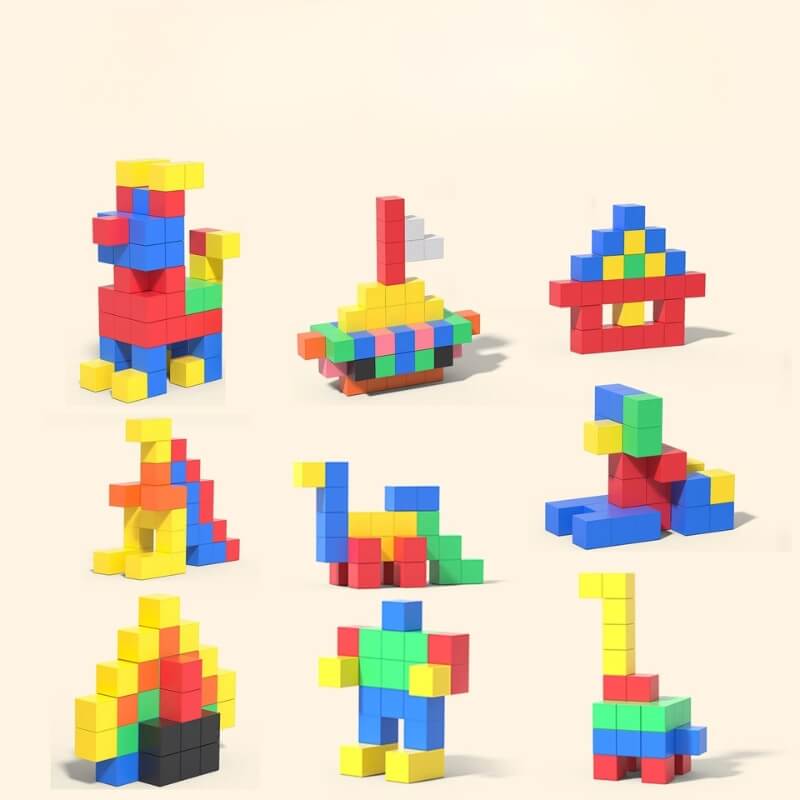 Jeu construction magnétique Cubique formes