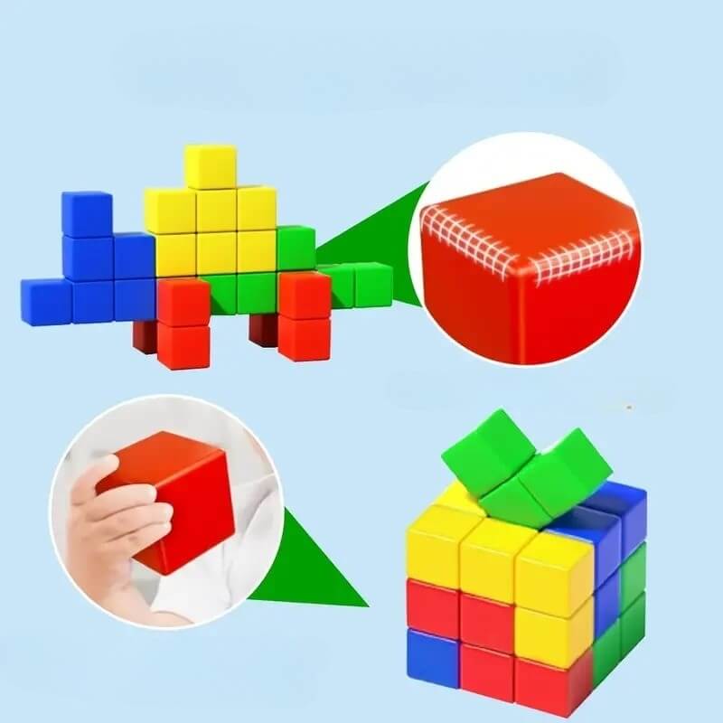 Jeu construction magnétique Cubique secure