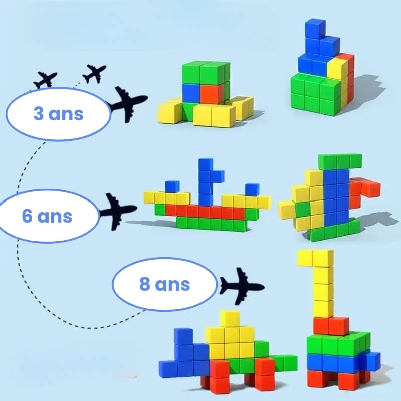 Jeu construction magnétique Cubique tout age