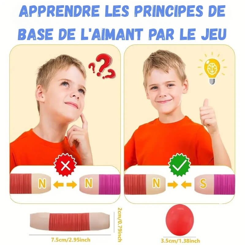 Jeu construction magnétique FlexiBlocs aimant