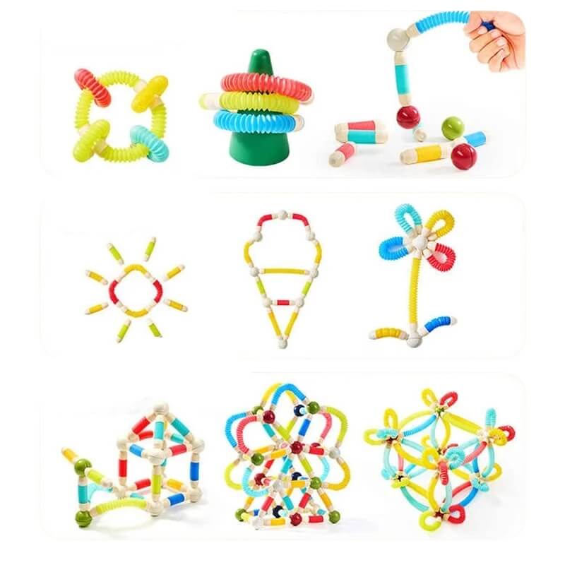 Jeu construction magnétique FlexiBlocs creativité