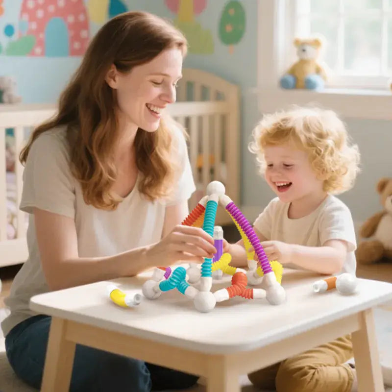 Jeu construction magnétique FlexiBlocs maman