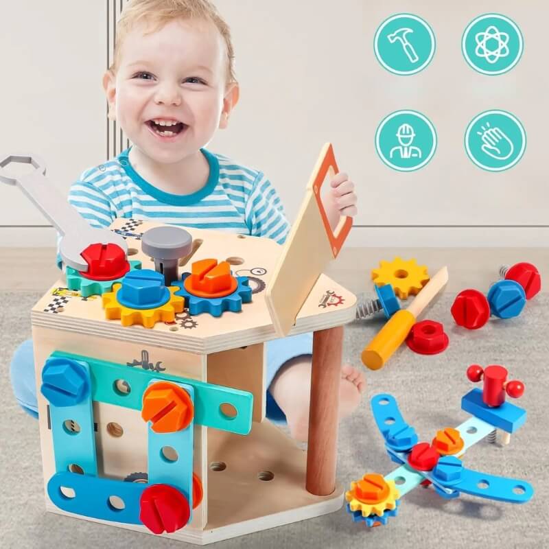 jeu de construction en bois boulons coord