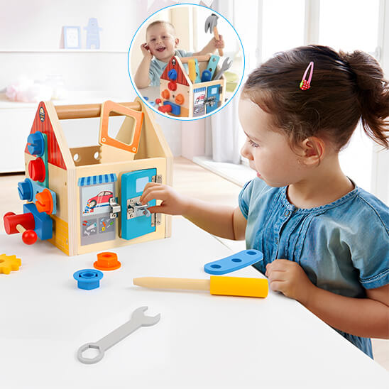 jeu de construction en bois boulons girl