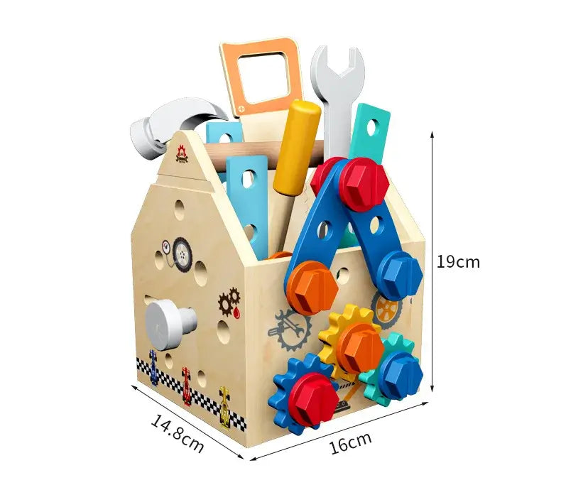 jeu de construction en bois boulons taille
