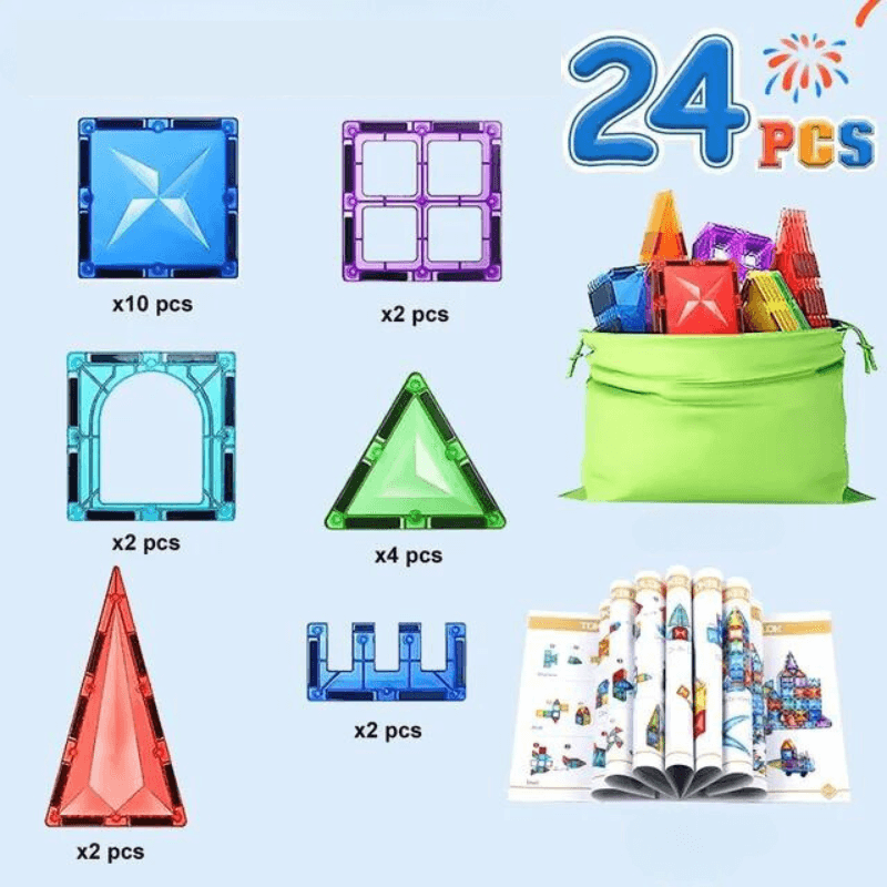 Jeu de construction magnétique 24 pcs