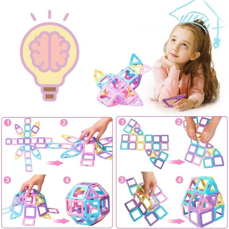 Jeux de construction magnétique MagnetiDouceur cerveau