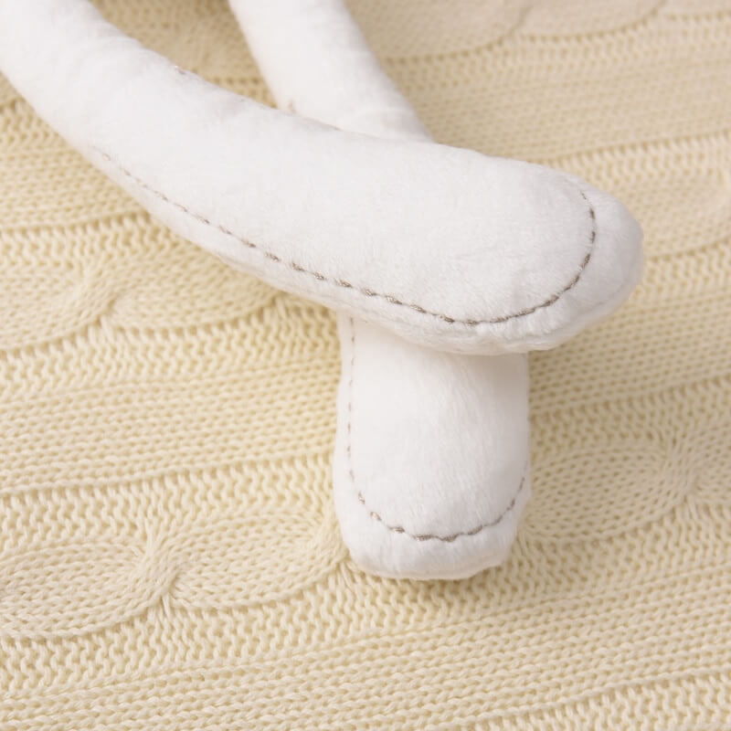 lapin doudou petit pied blanc