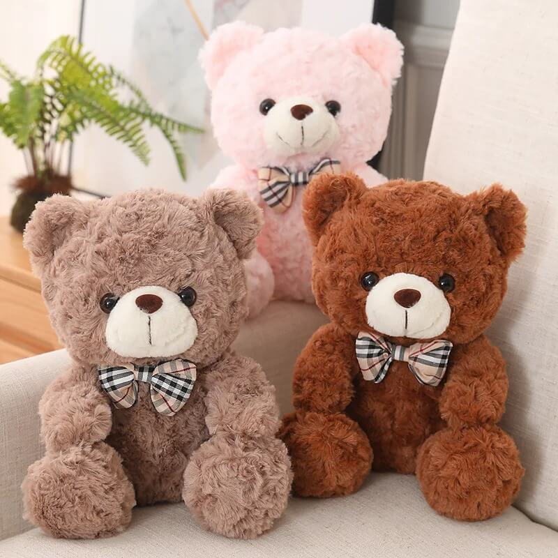 ours en peluche petite oursonne trio