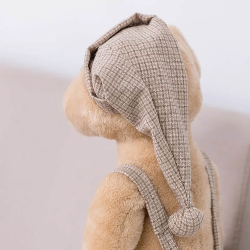 ours en peluche gaston pyjama bonnet