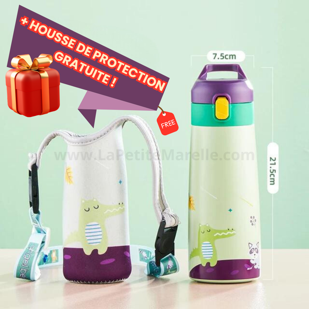 Gourdix™ | Gourde Isotherme en acier inoxydable pour enfants