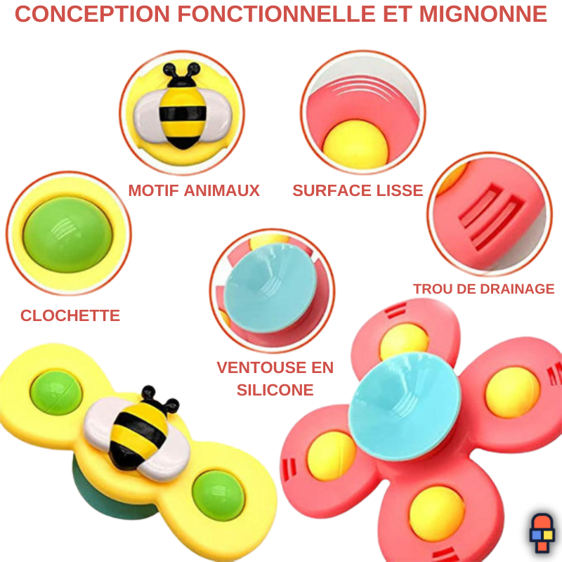 Baby Spinner™ | Lot de 3 Jouets d'éveil