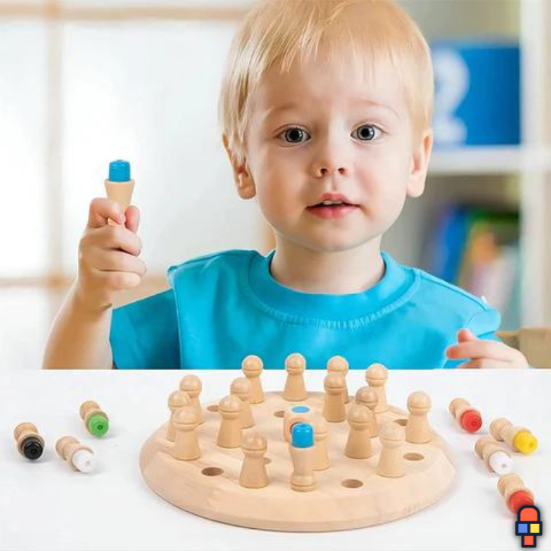 MemoWood⹠| Jeu de mémoire en bois pour enfants