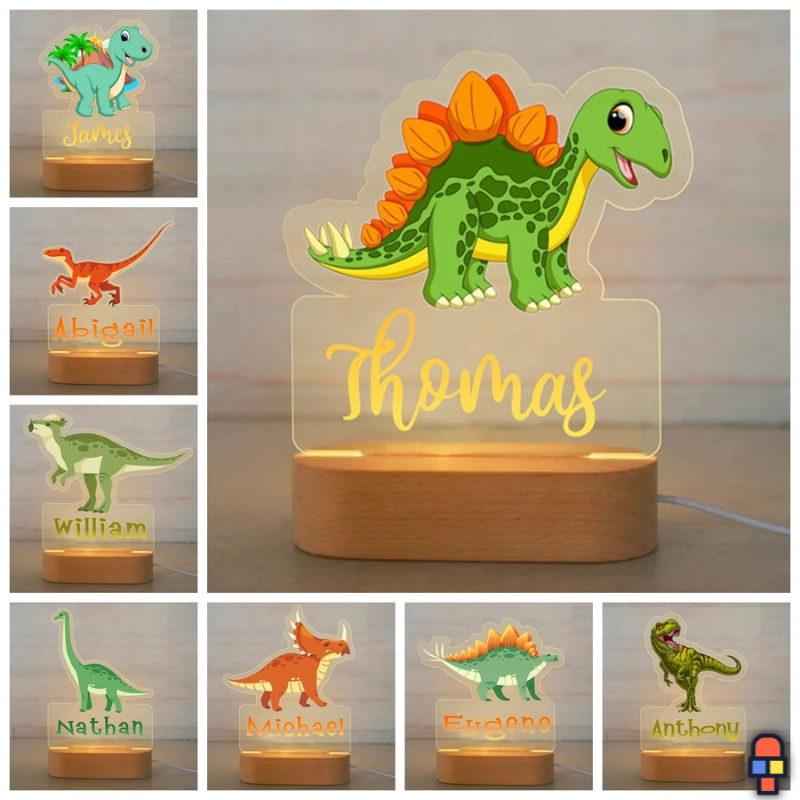 Veilleuse personnalisé | DinoLight